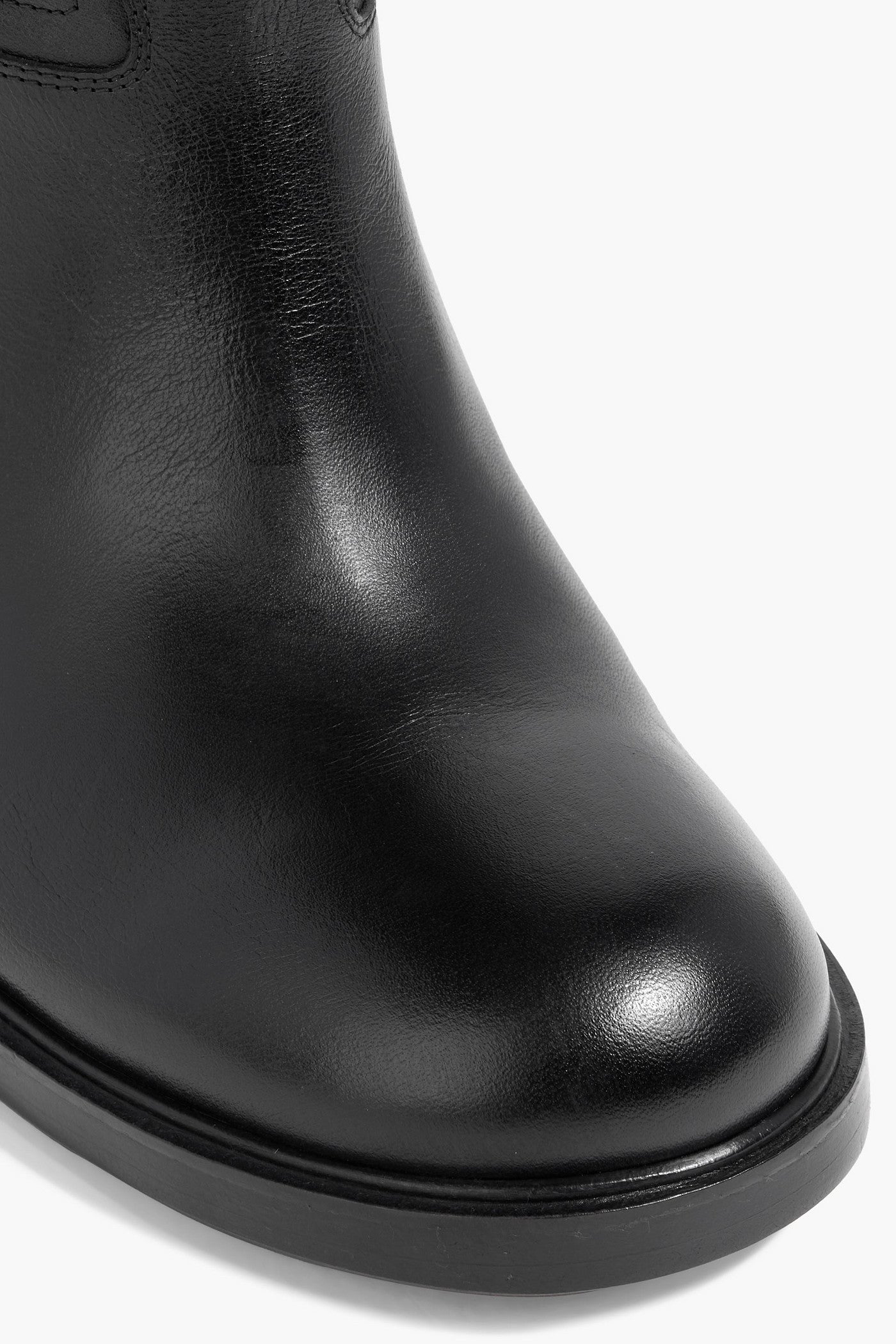 Bally Peggy Leather Boots Black Women's