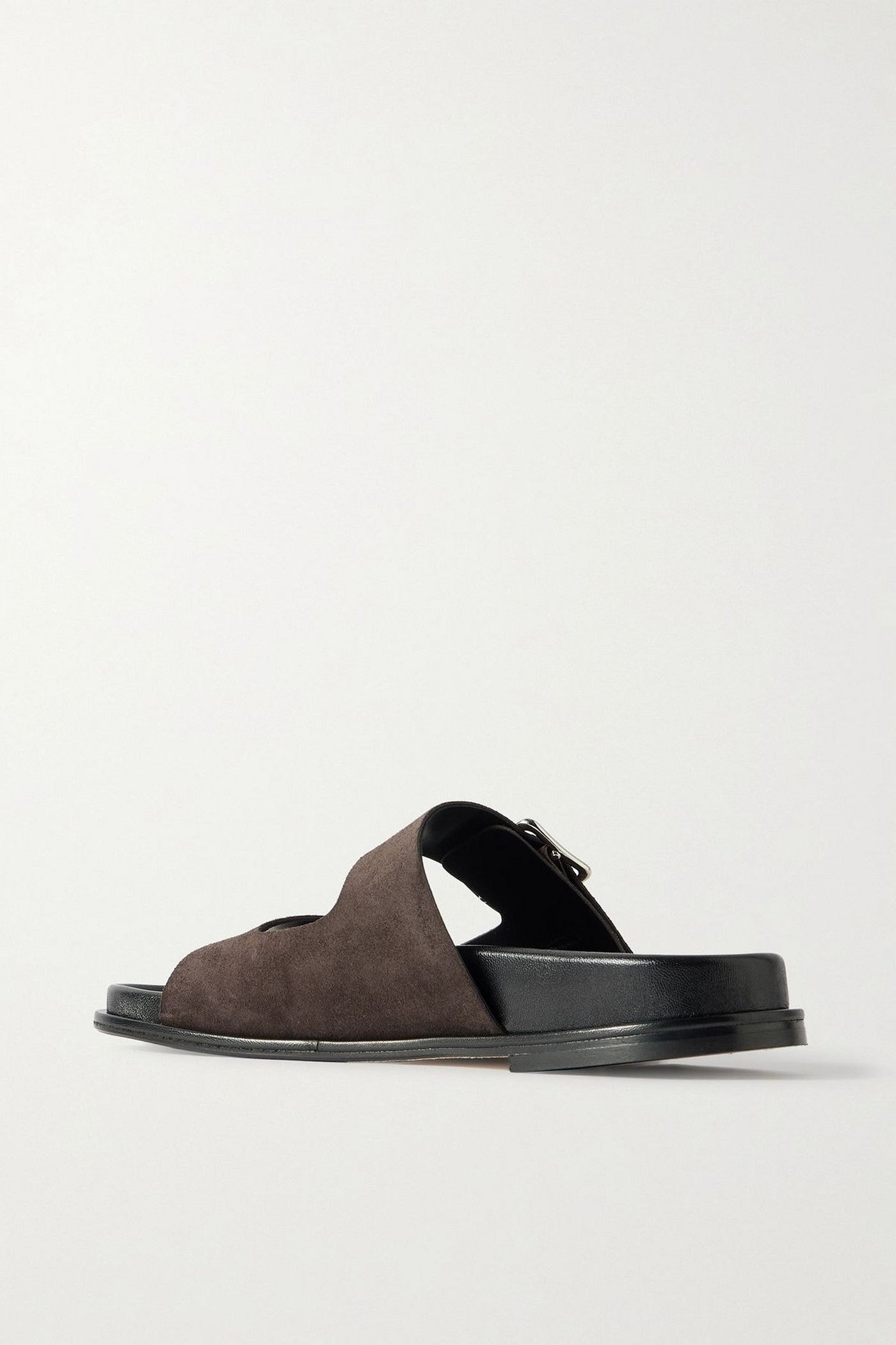 Aeyde Meena Bucked Suede Sandals Chocolate Women's