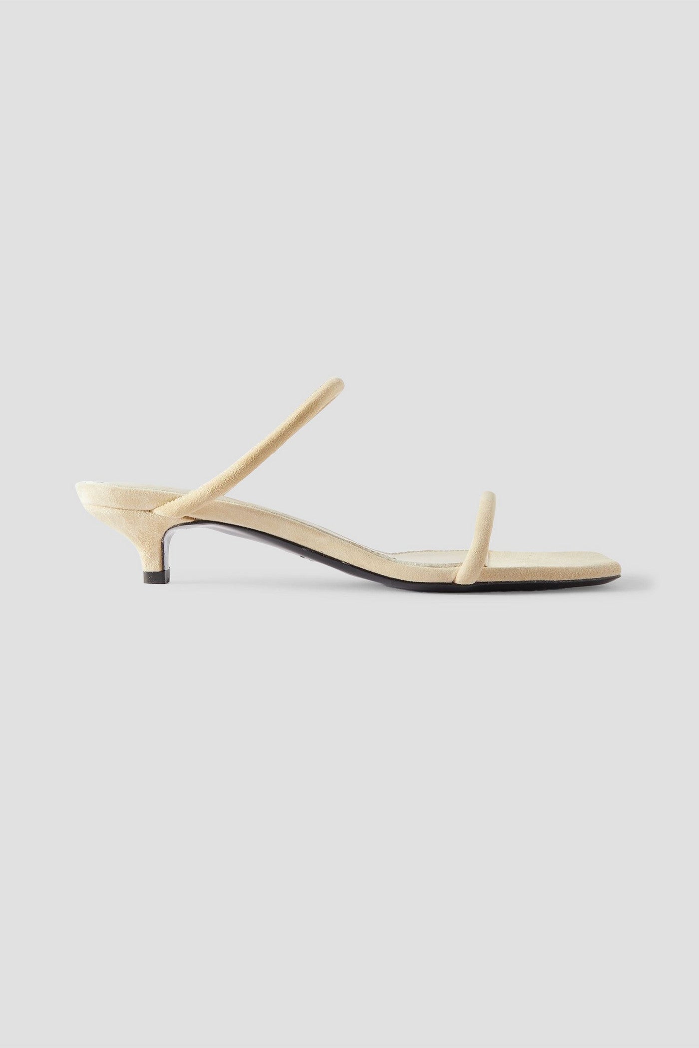 Toteme The Minimalist Suede Sandals Ecru Women's
