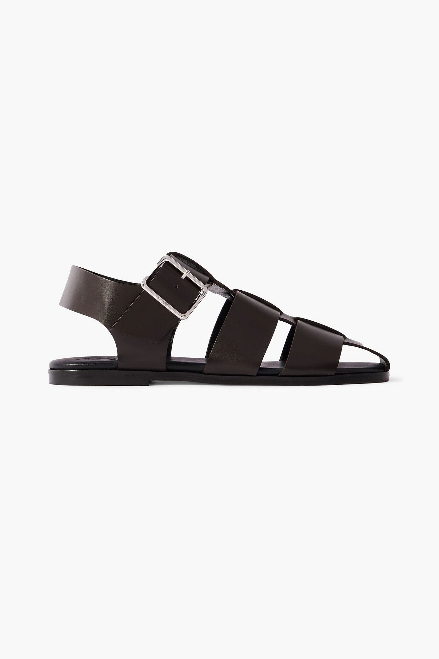 Aeyde Whit Leather Sandals Chocolate Women's