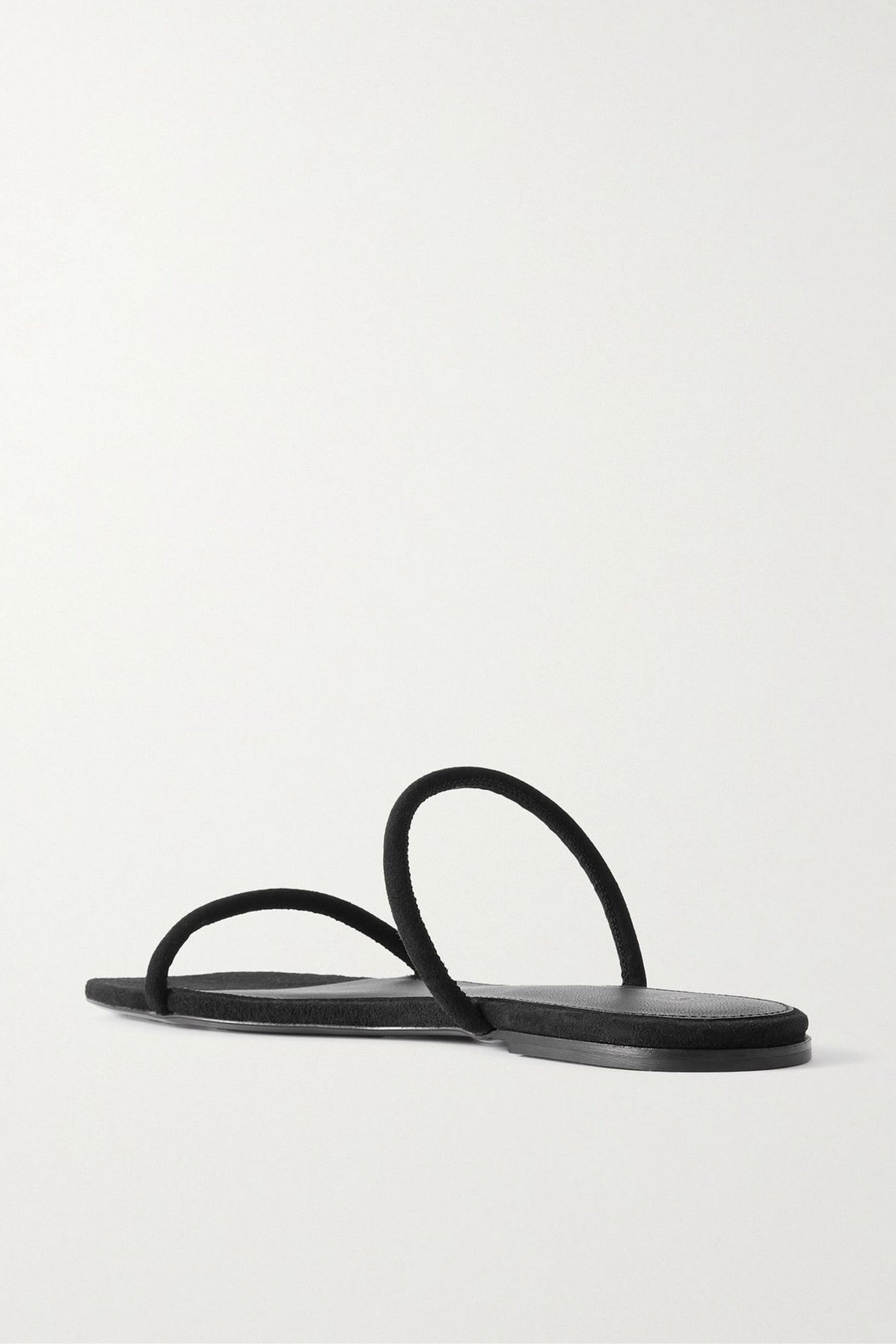 Toteme The Minimalist Suede Slides Black Women's