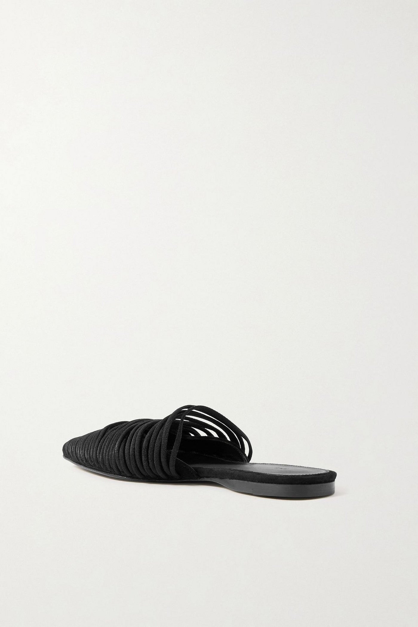 Tove Kenly Cord-Trimmed Suede Mules Black Women's
