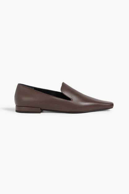 Loulou De Saison Carole Leather Loafers Chocolate Women's