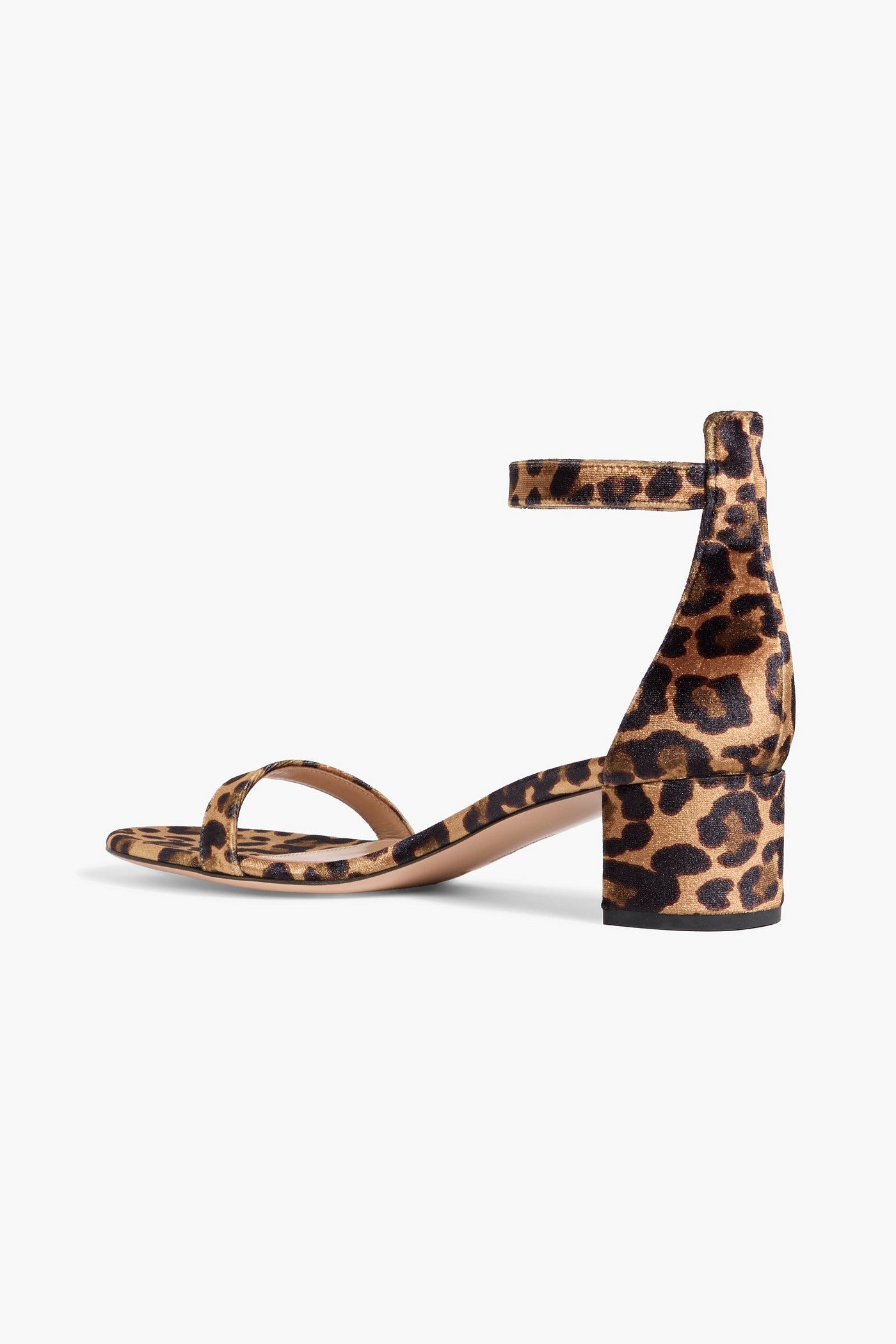 Gianvito Rossi Gaeta 60 Leopard-Print Velvet Sandals Animal Print Women's