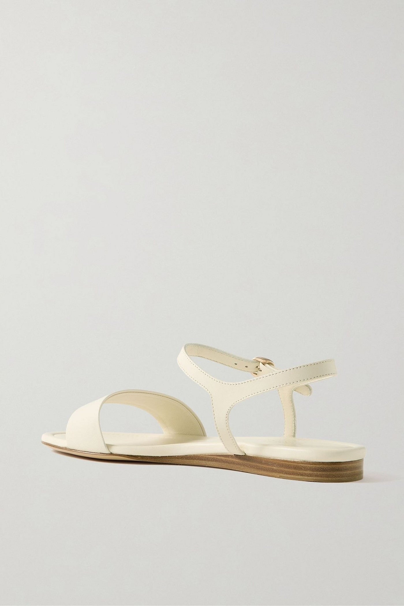 Gabriela Hearst Alexi Leather Sandals Ivory Women's