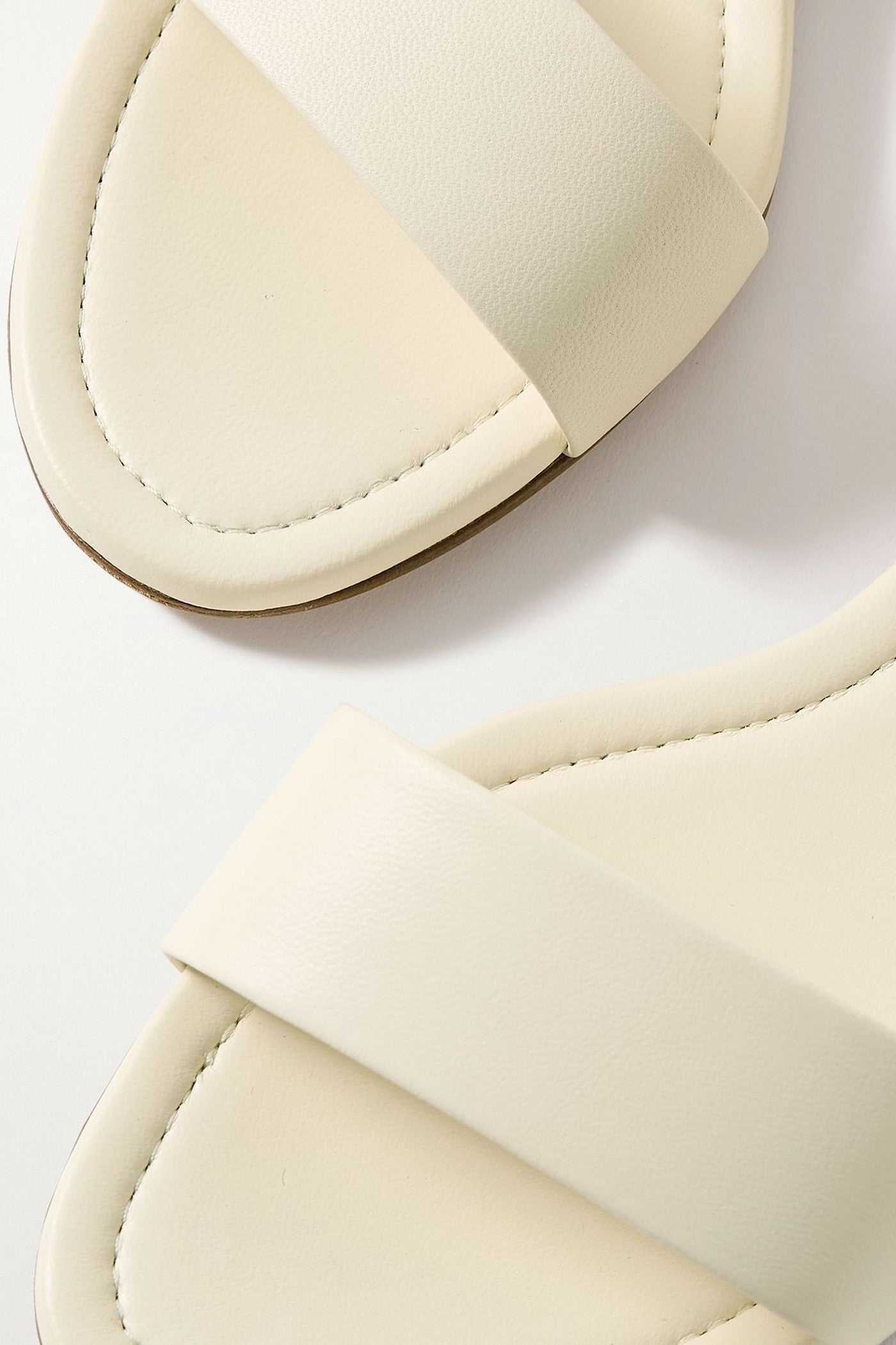 Gabriela Hearst Alexi Leather Sandals Ivory Women's