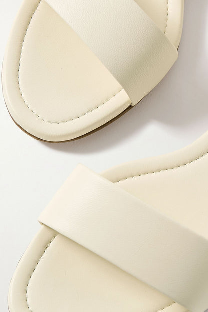 Gabriela Hearst Alexi Leather Sandals Ivory Women's