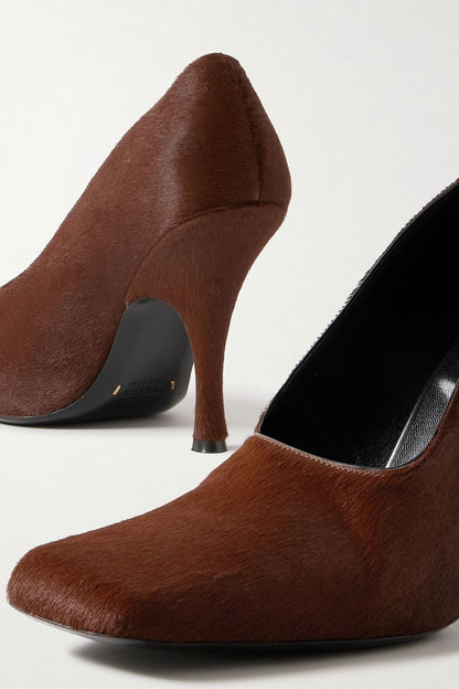Khaite Eva Calf Hair Pumps Brown Women's