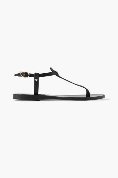 Ancient Greek Sandals Lito Leather Sandals Black Women's