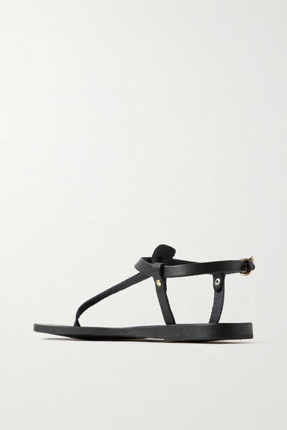 Ancient Greek Sandals Lito Leather Sandals Black Women's