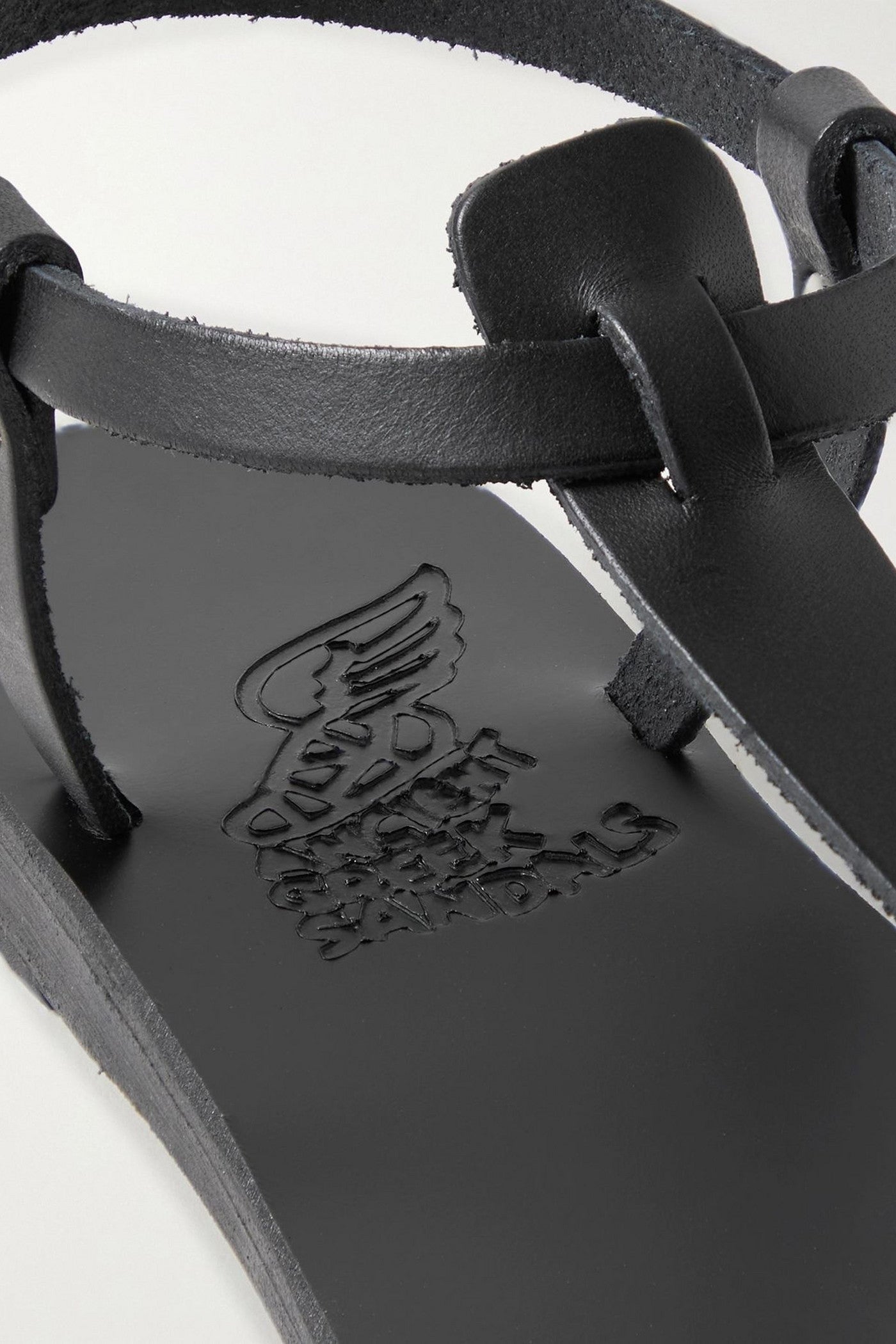 Ancient Greek Sandals Lito Leather Sandals Black Women's