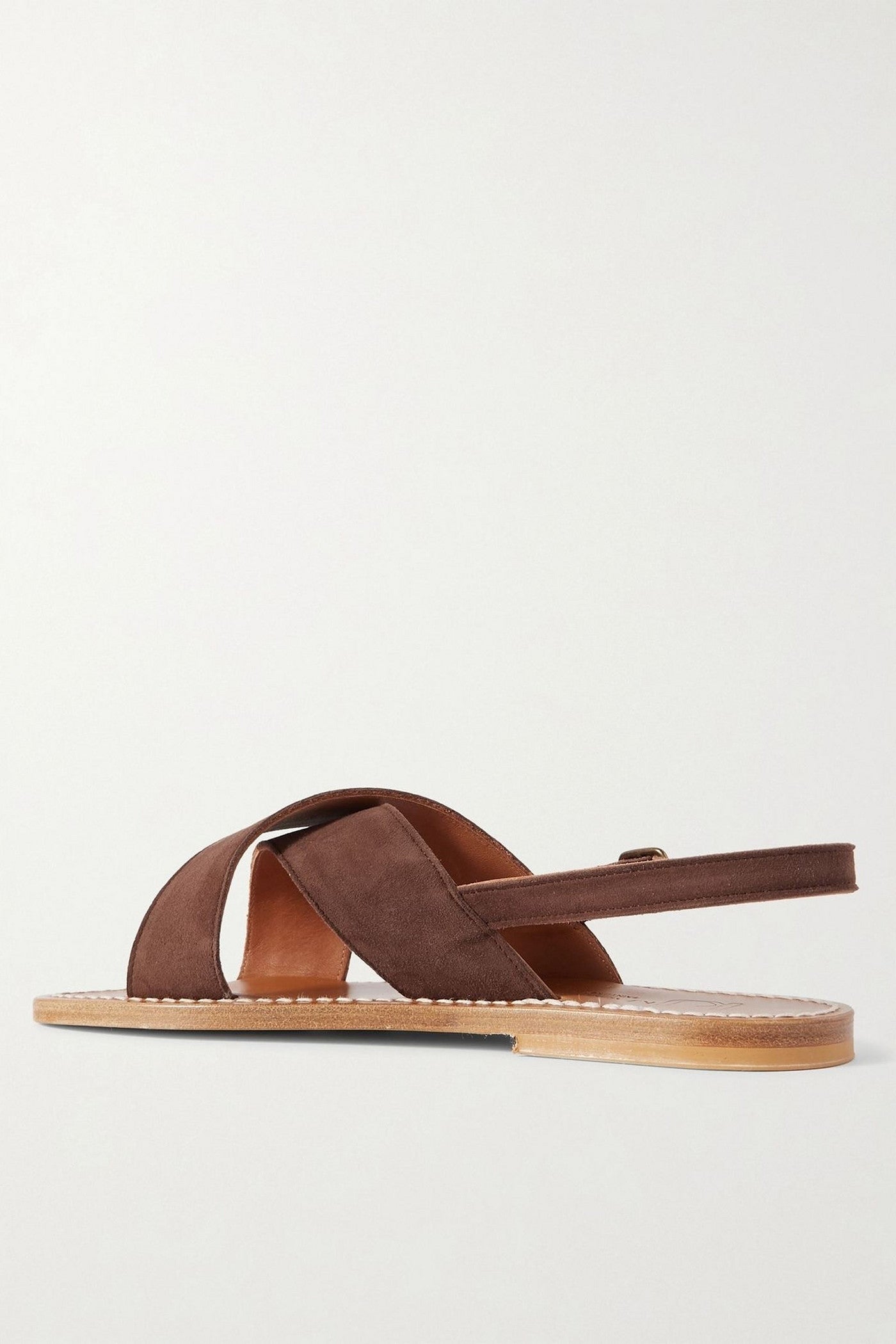 K.Jacques St. Tropez Osorno Suede Sandals Chocolate Women's
