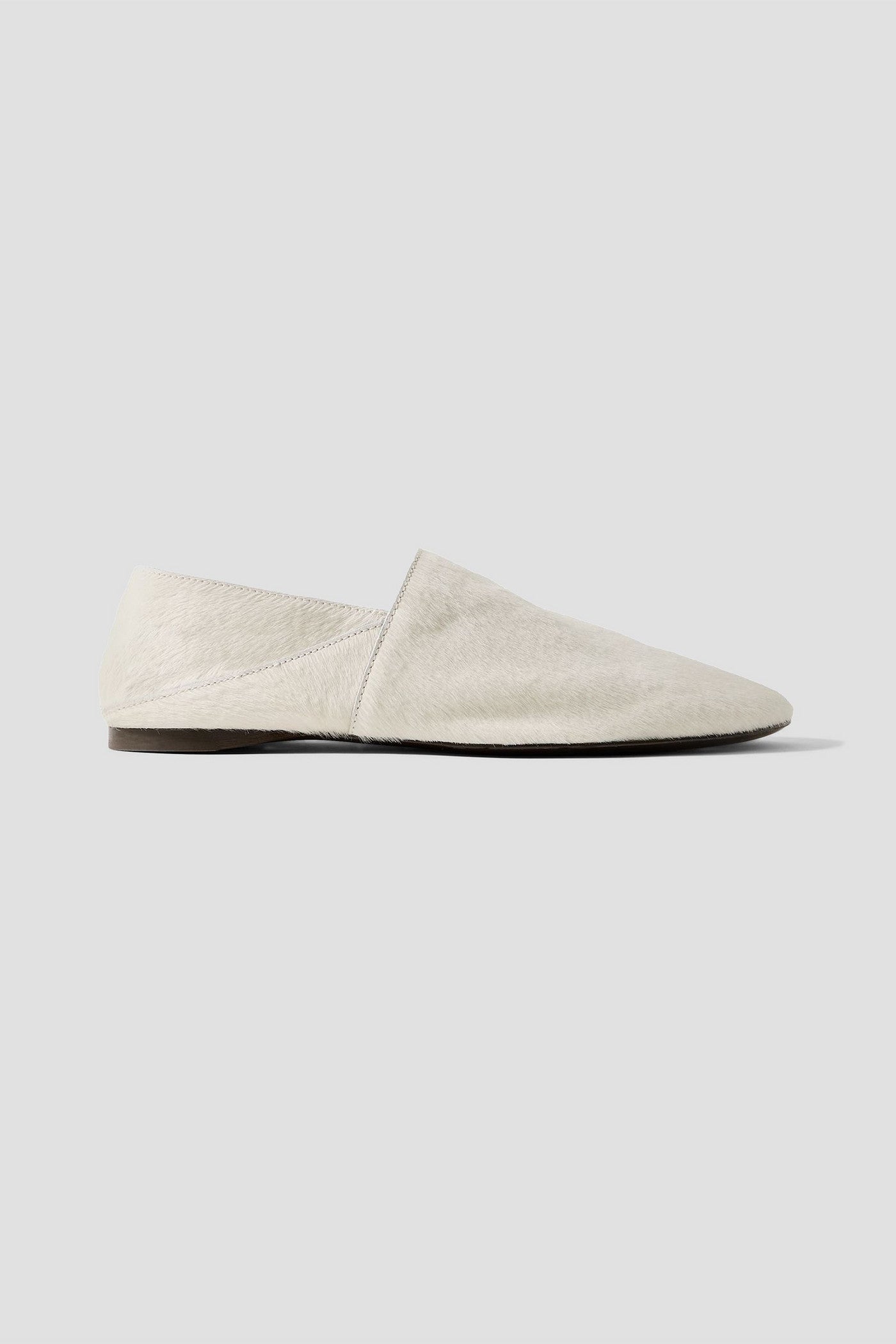 Tove Pascale Calf Hair Slippers Off-White Women's