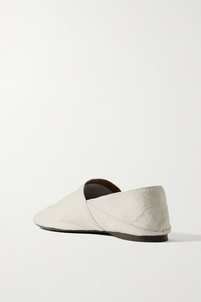Tove Pascale Calf Hair Slippers Off-White Women's