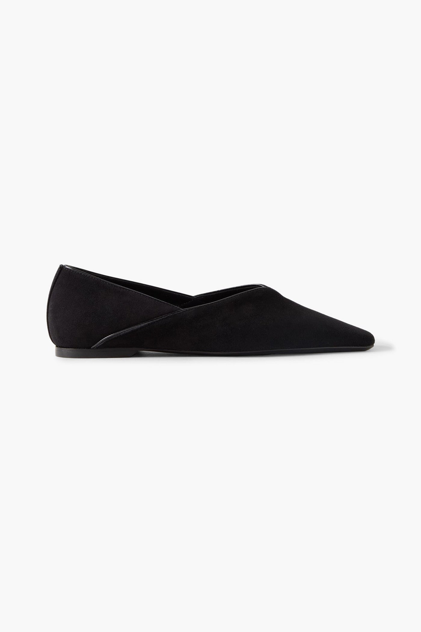 Toteme The Everyday Suede Ballet Flats Black Women's
