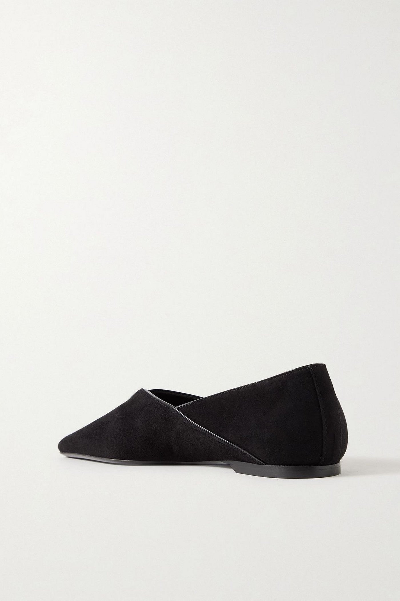 Toteme The Everyday Suede Ballet Flats Black Women's