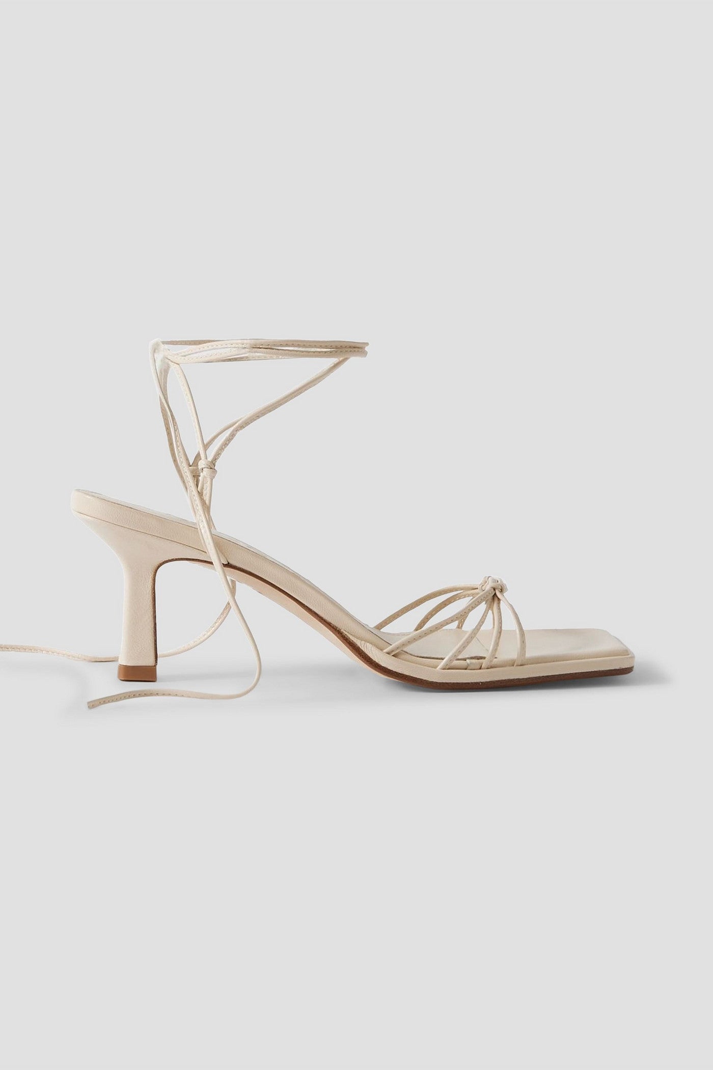 Aeyde Roda Leather Sandals Ivory Women's