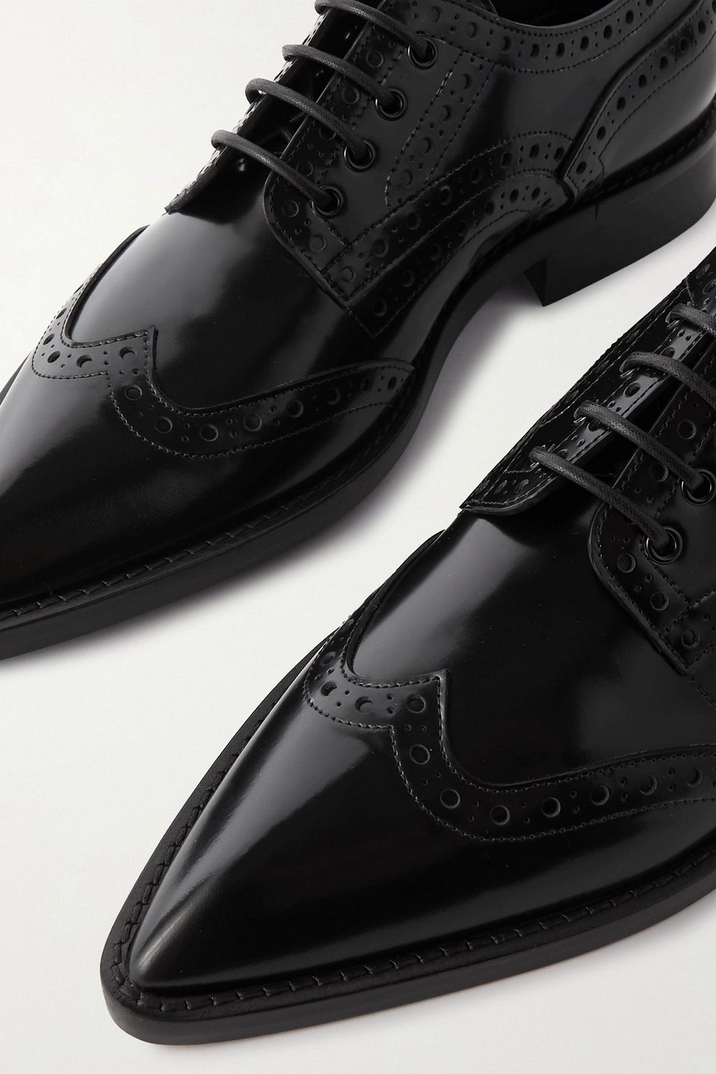 Victoria Beckham Leather Brogues Black Women's