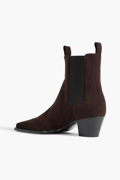 Toteme Suede Chelsea Boots Brown Women's