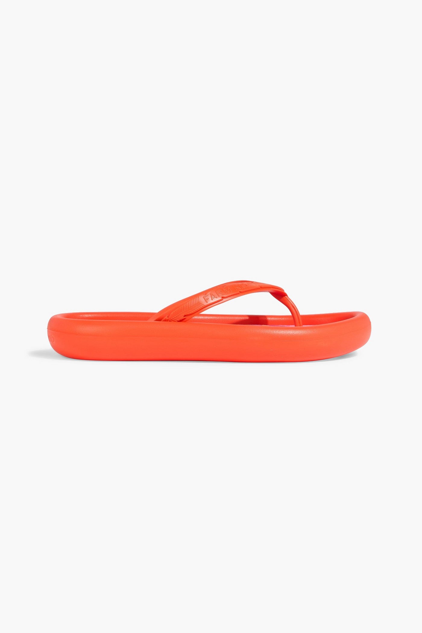 Farm Rio Canoe Rubber Flip Flops Orange Women's