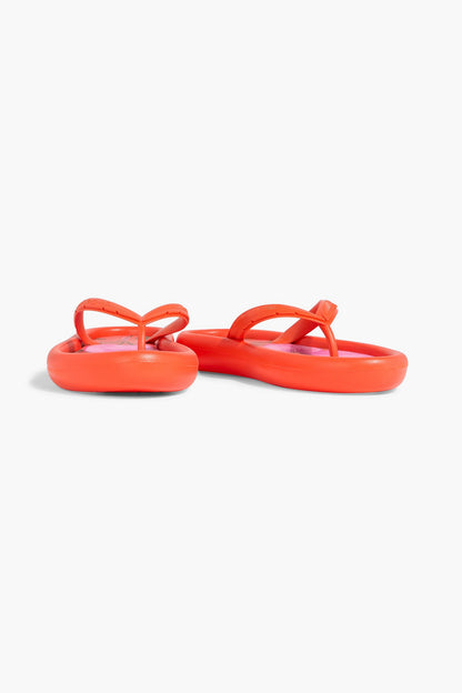 Farm Rio Canoe Rubber Flip Flops Orange Women's