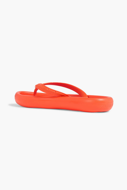 Farm Rio Canoe Rubber Flip Flops Orange Women's
