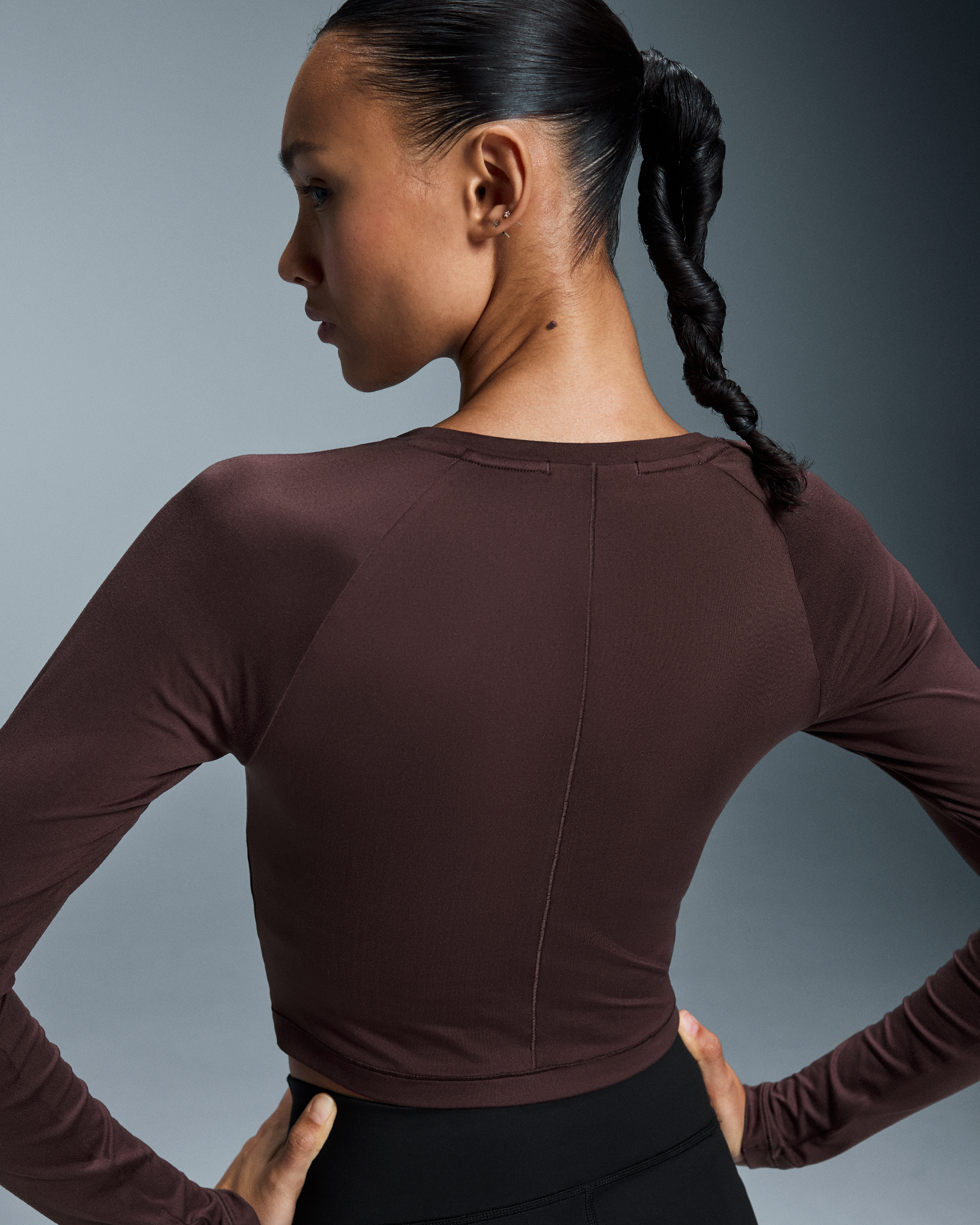 On Movement Long-T Crop Mulberry (Women'S)