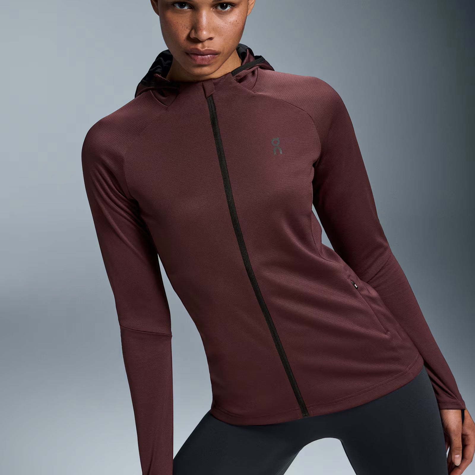 On Climate Zip Hoodie Mulberry (Women'S)
