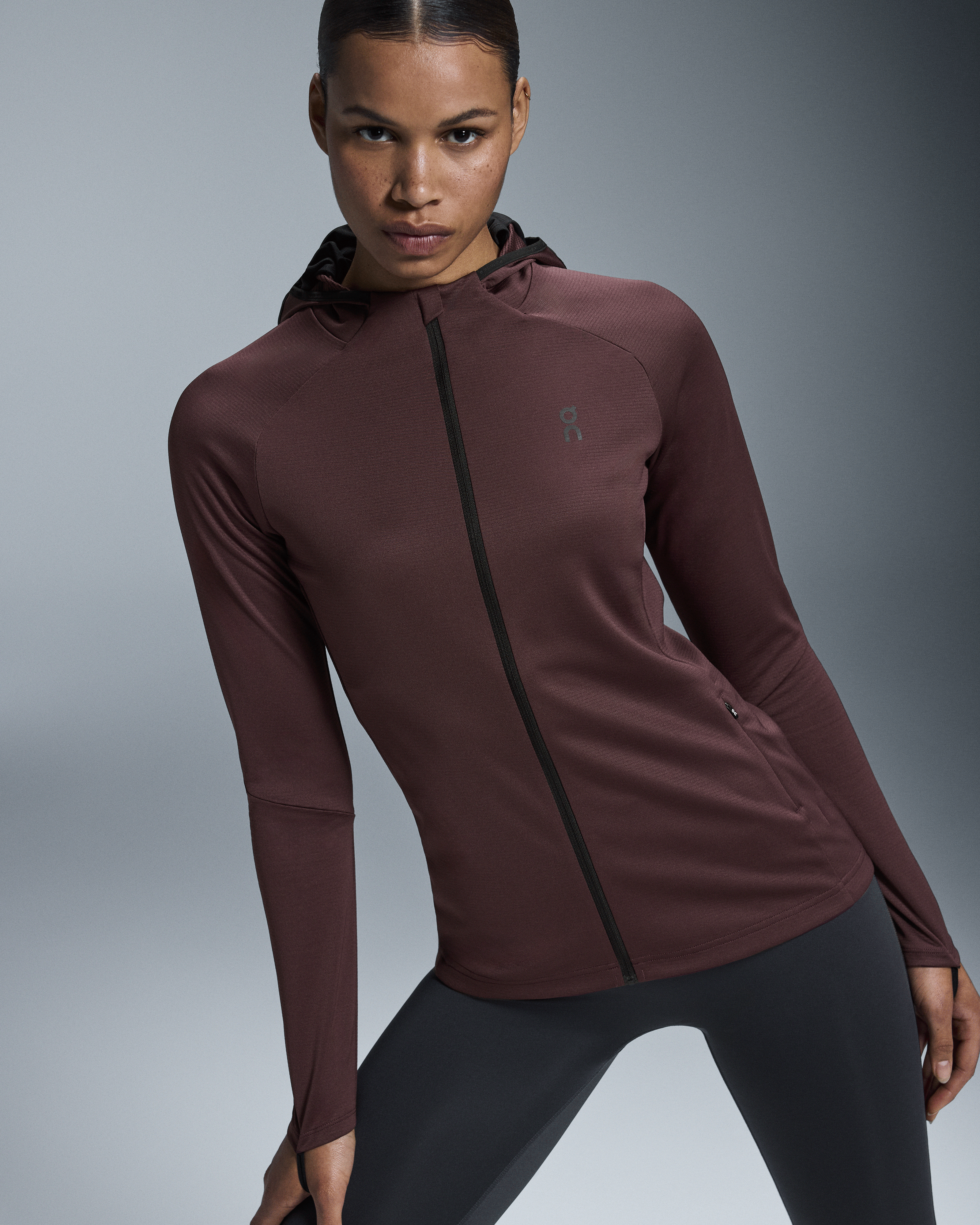 On Climate Zip Hoodie Mulberry (Women'S)