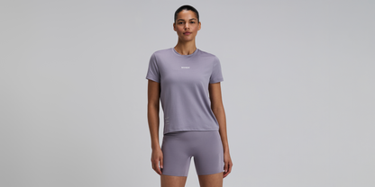 Bandit Womens Micromesh Run Tee Violet Fog