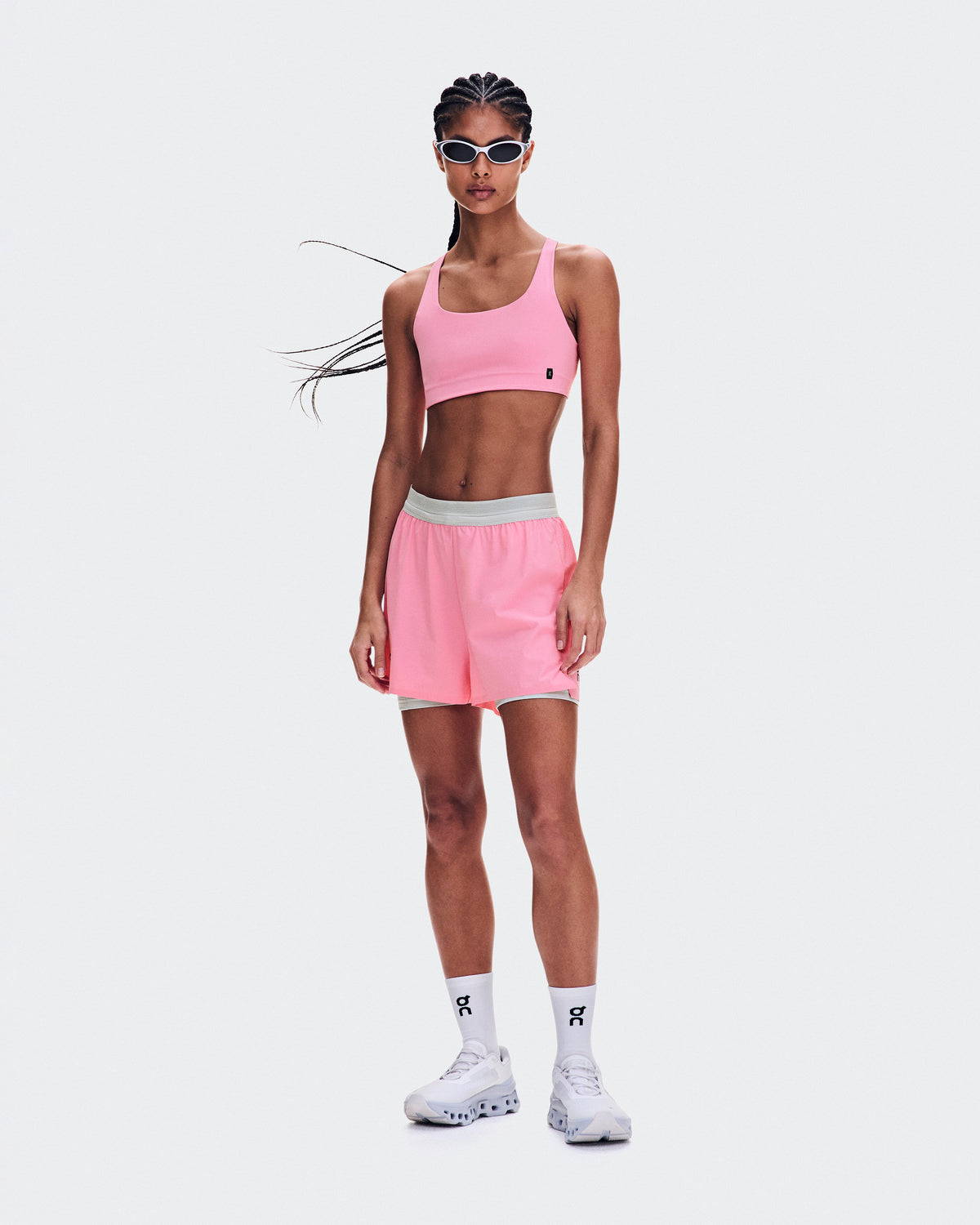 On 3" Performance 2/1 Shorts Magnolia | Glacier (Women'S)