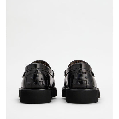 Tods Loafers In Leather Black Mens