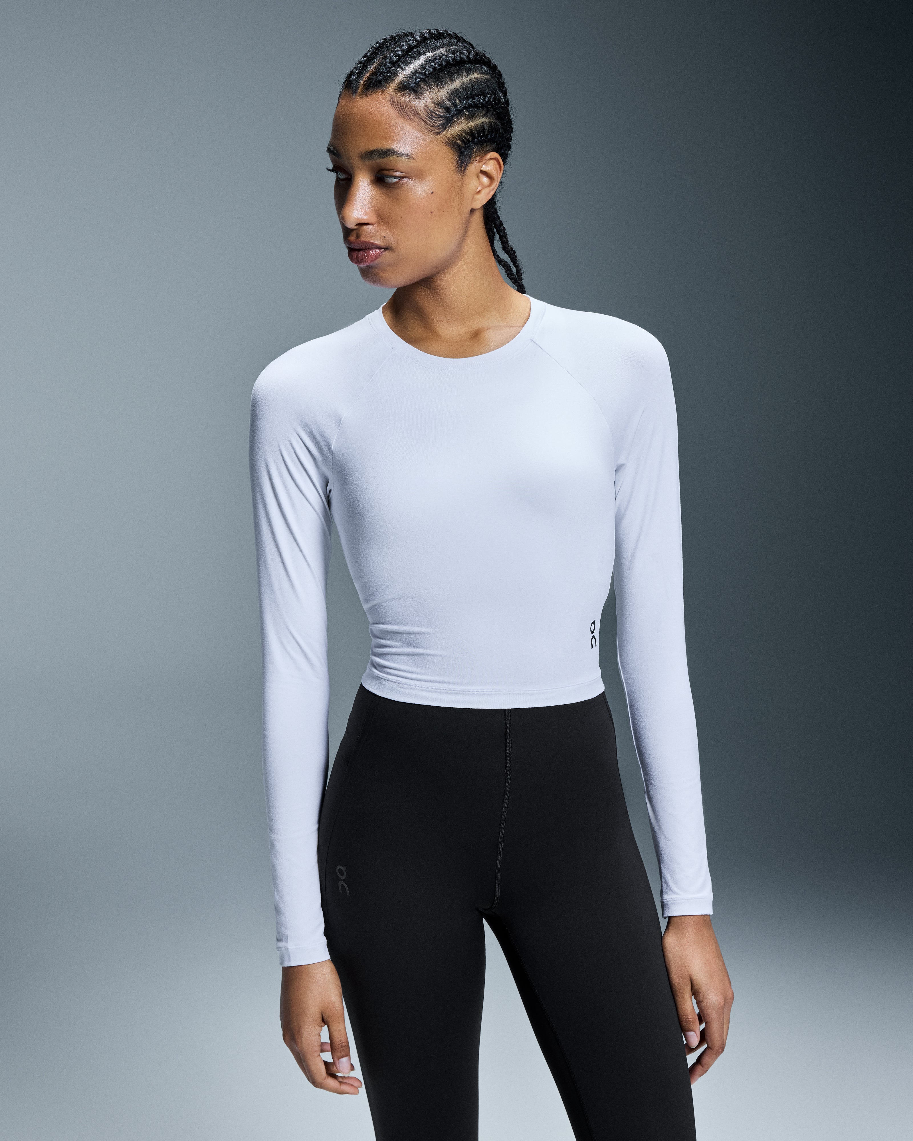 On Movement Long-T Crop White (Women'S)