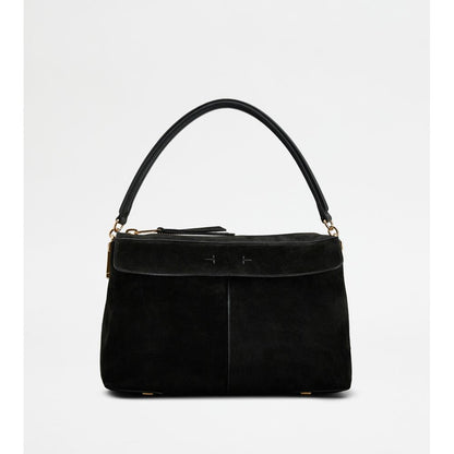 Tods T Case Bauletto In Suede Small Black