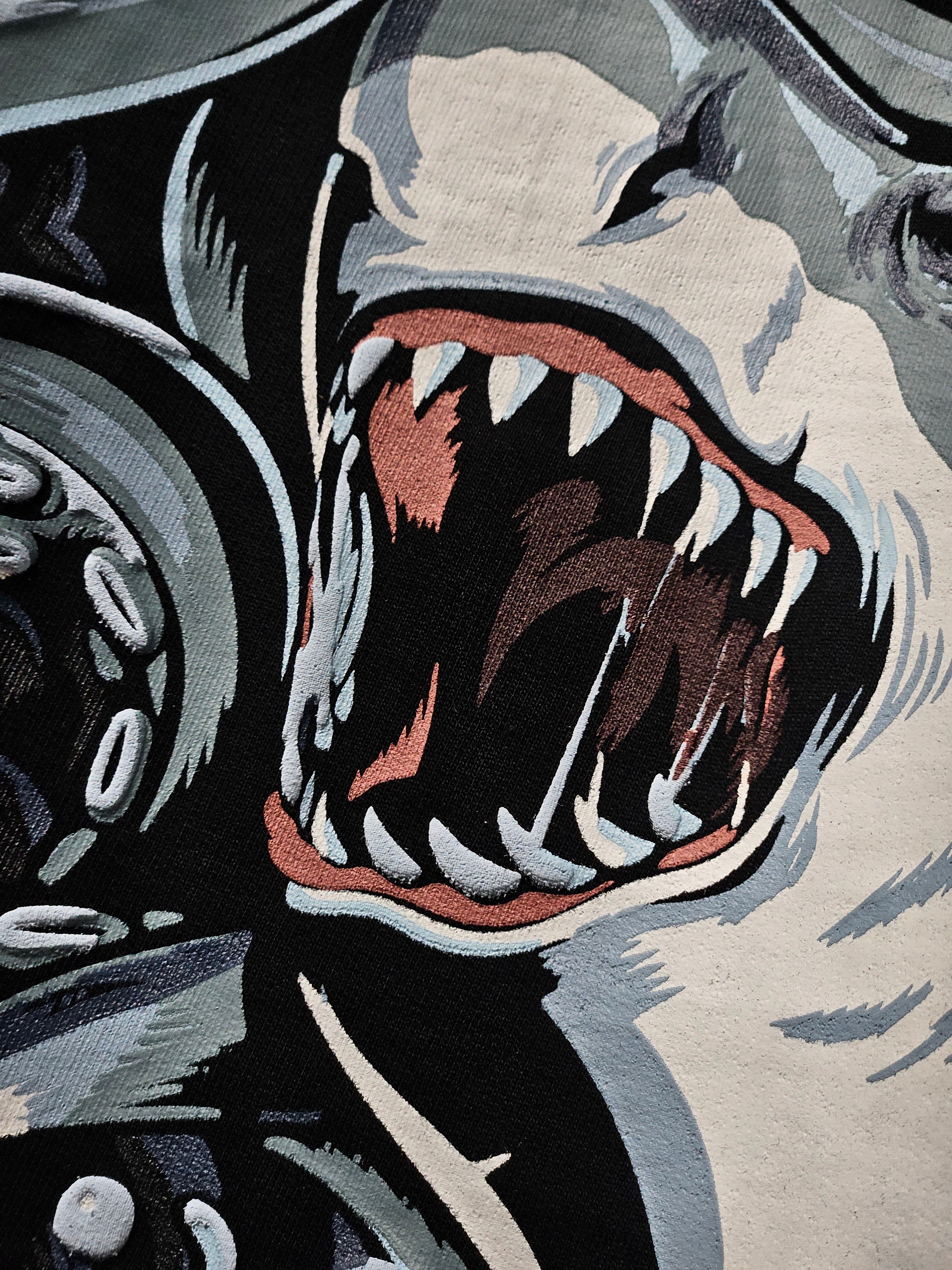 BLACK OCTOPUS X SHARK T-SHIRT
