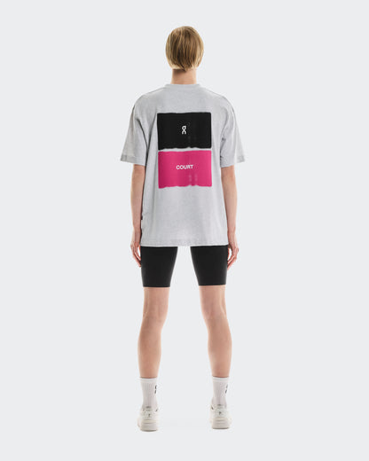 On Club-T Court Heather Gray | Pink (Women's)