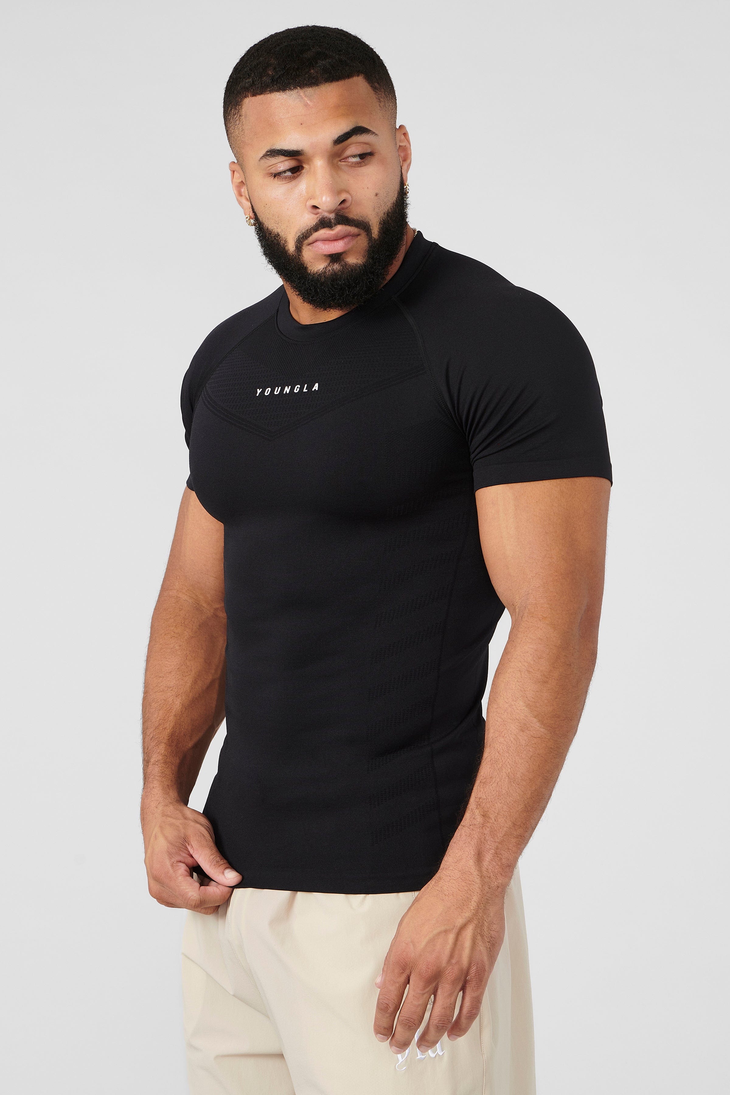 YoungLA 475 SuperVillain Compression Tees Black