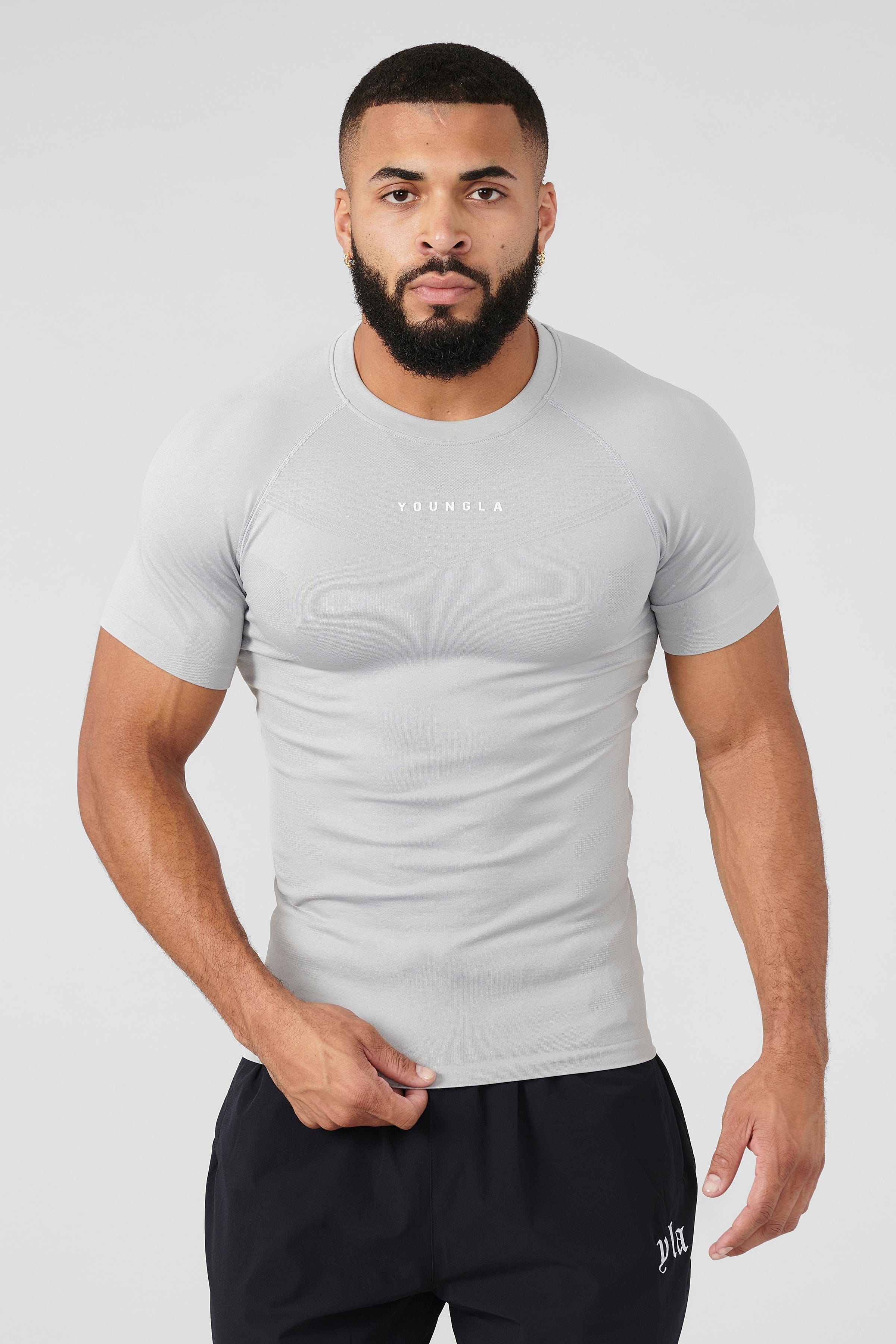 YoungLA 475 SuperVillain Compression Tees Grey