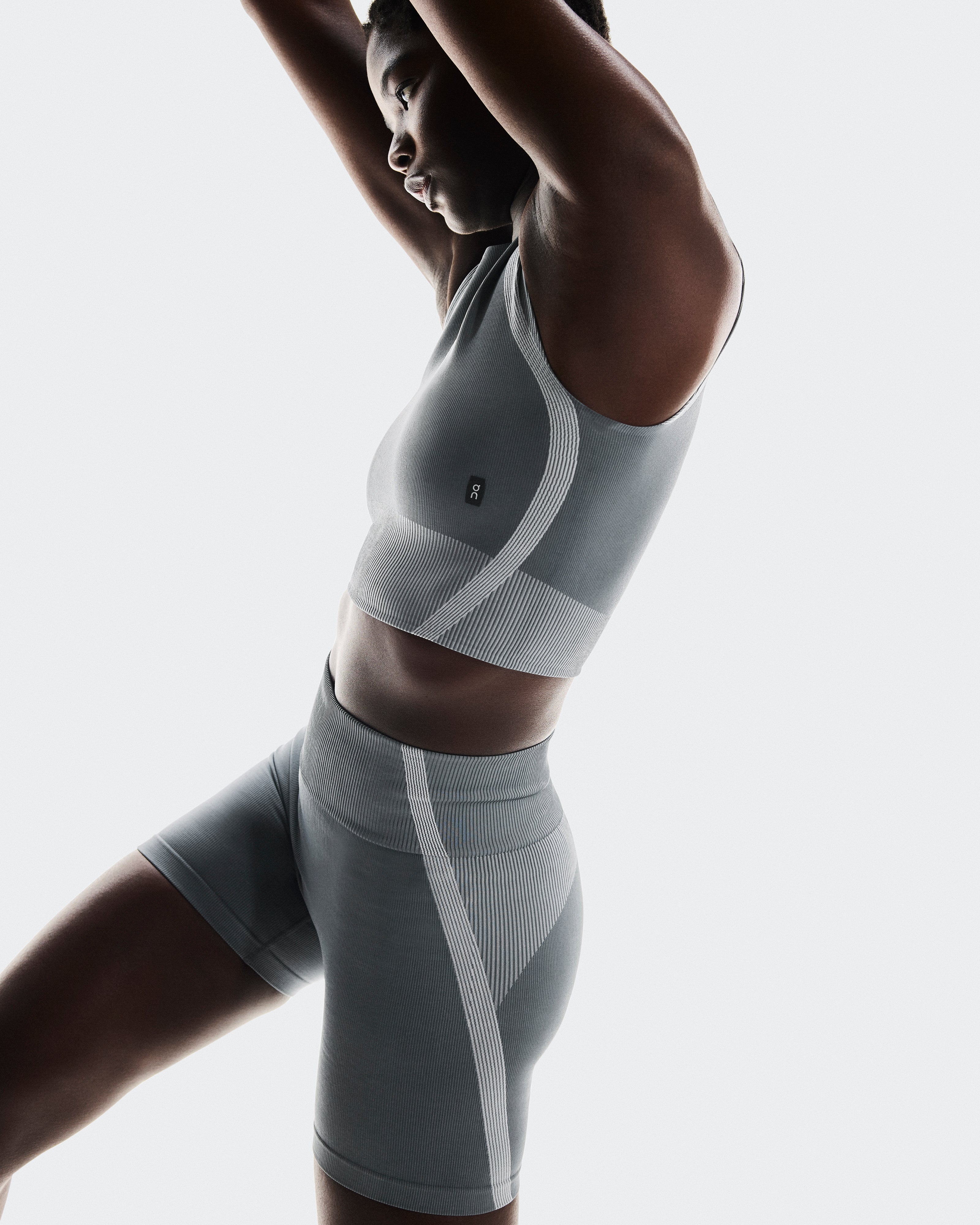 On Studio Knit Crop Rock | Glacier (Women's)