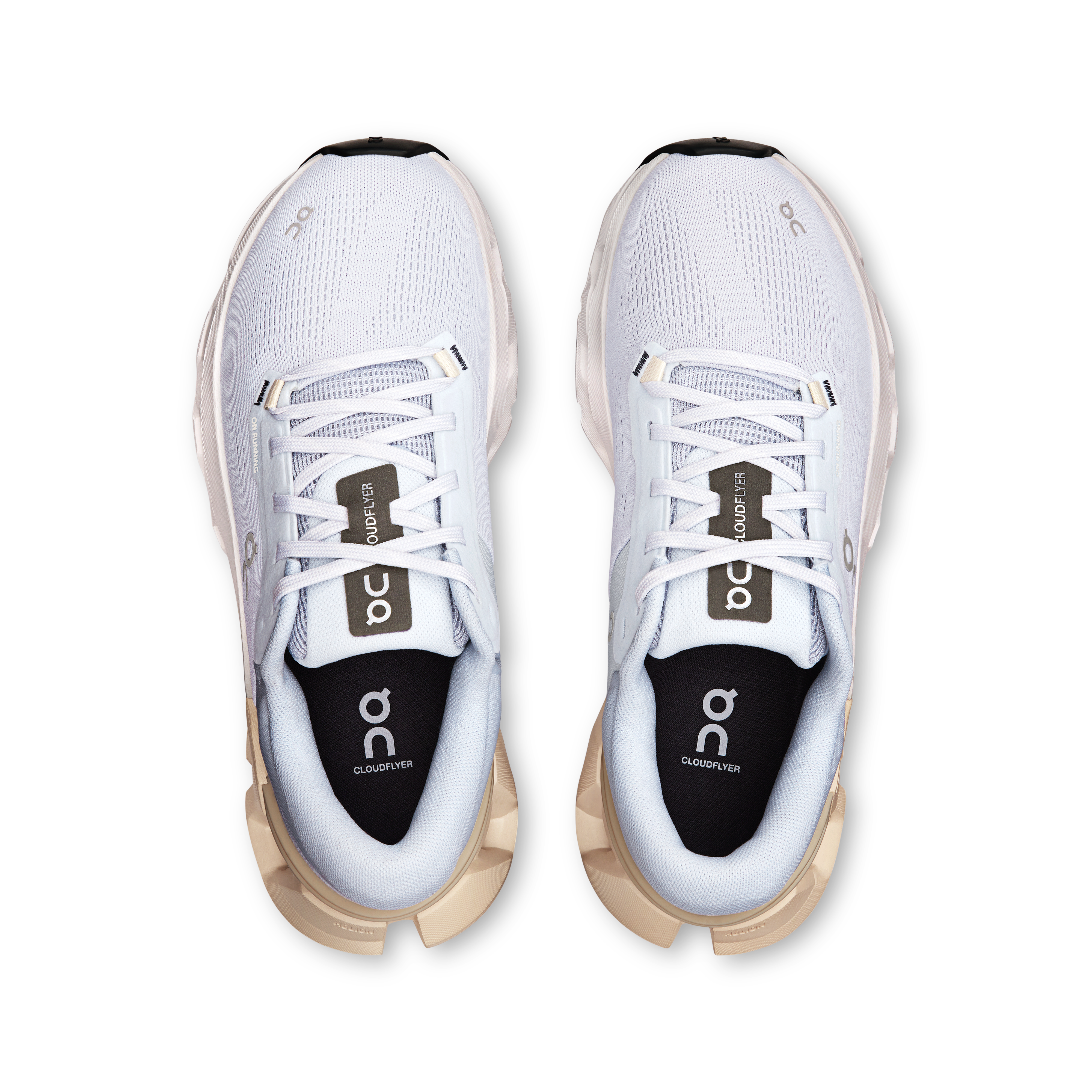 on running cloudflyer 5 arctic cream (women's)