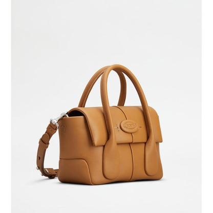Tods Di Bag Reverse In Leather Mini Brown
