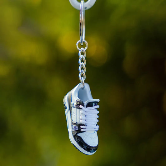 3D Sneaker keychain LV Trainer Black