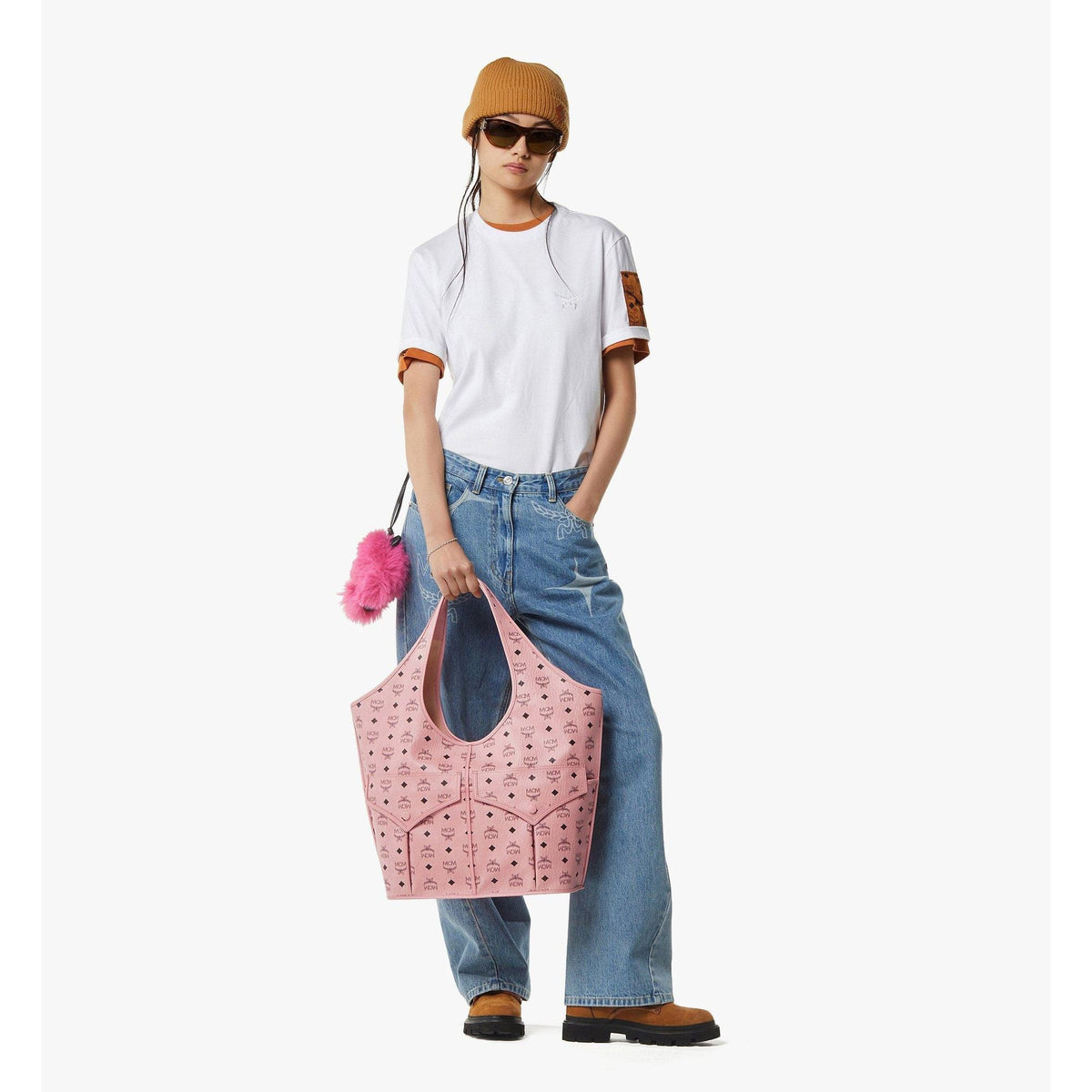 MCM X-Large Leni Shopper in Visetos