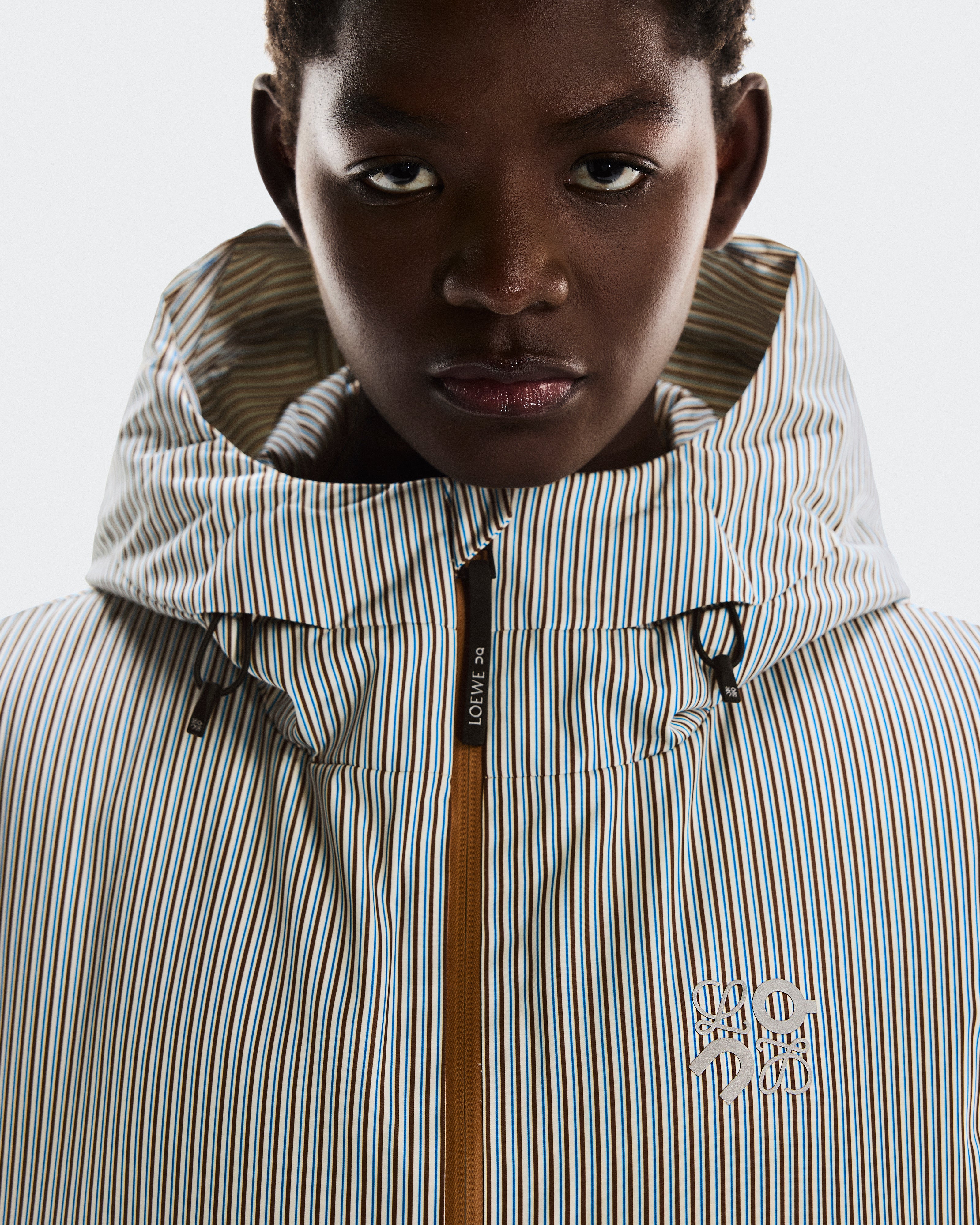 On Puffer Vest Loewe Beige | Blue