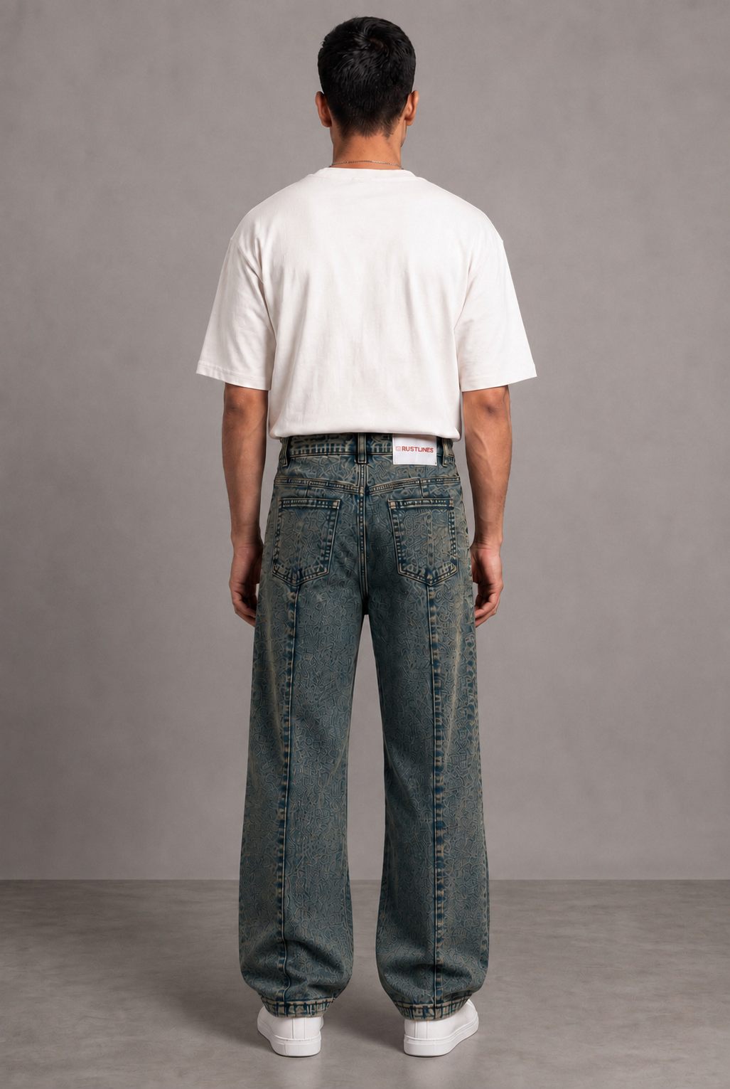 DECADE OLD VINTAGE PLEATED DENIM MEN'S JEANS