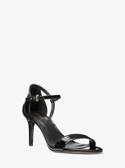 Michael Kors Simone Patent Sandal BLACK