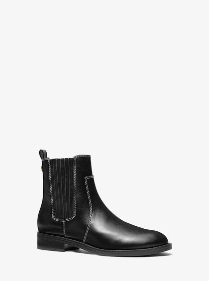 Michael Kors Ella Contrast-Stitched Chelsea Boot BLACK