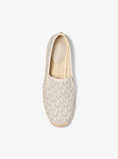 Michael Kors Hastings Signature Logo Slip-On Espadrille VANILLA