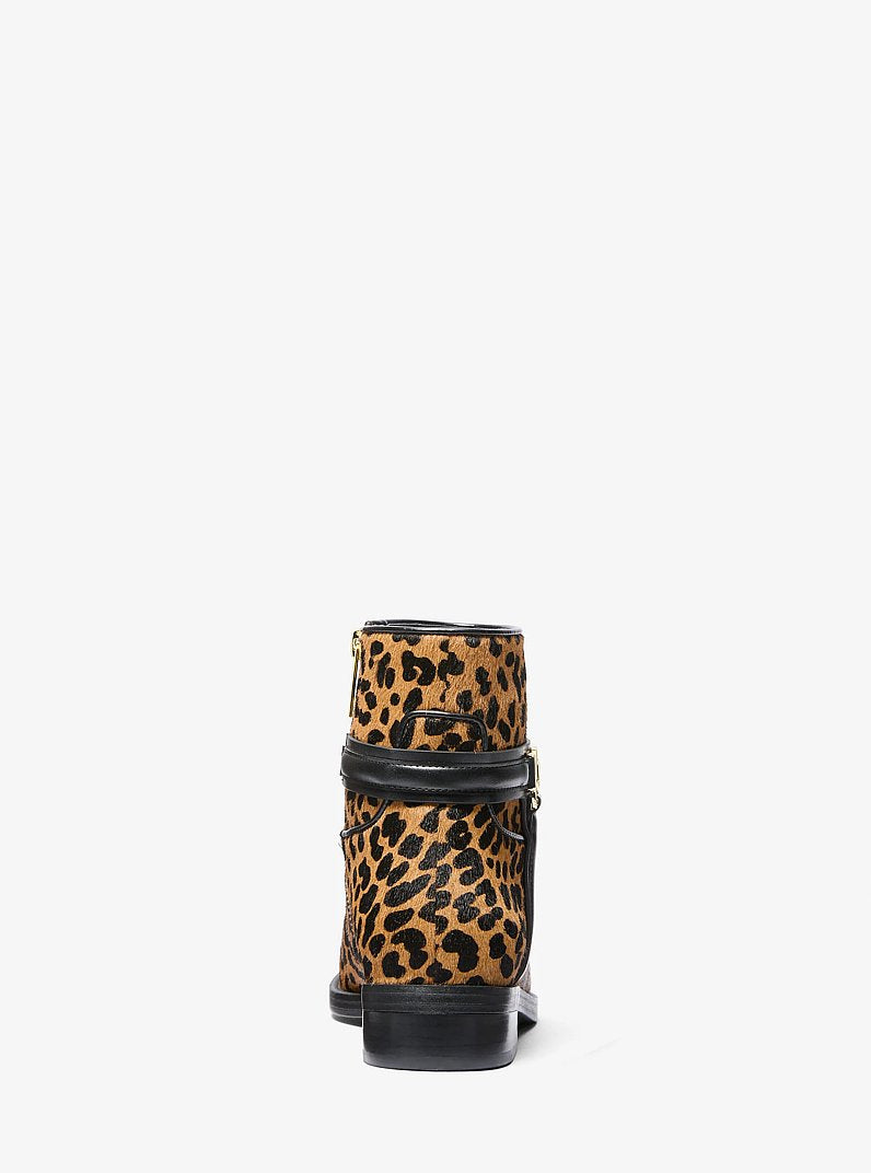Michael Kors Mindy Leopard Print Calf Hair Boot DEER MULTI