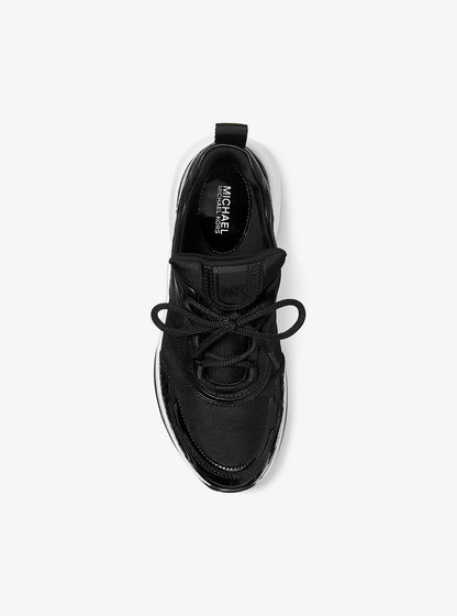 Olympia Mixed-Media Trainer Black Black